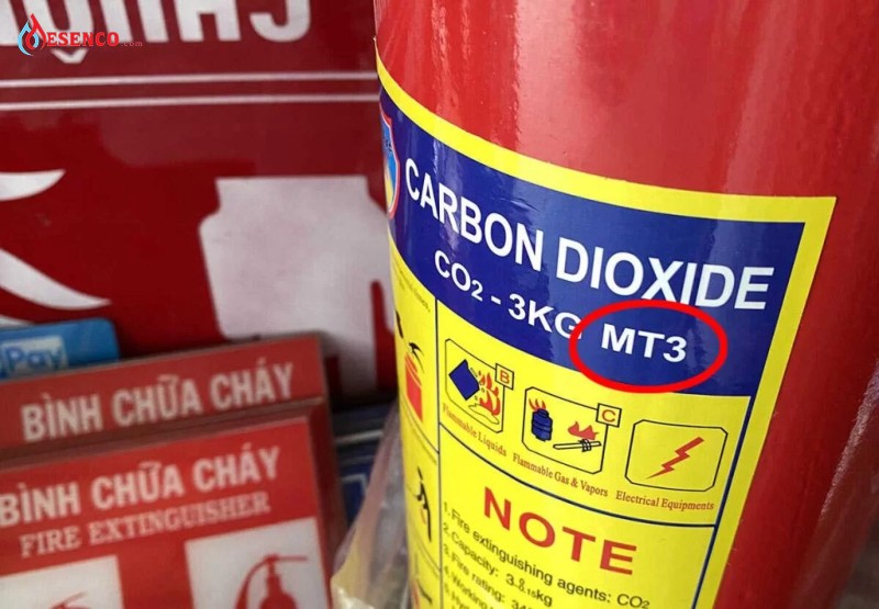 Ký hiệu MT3 trên bình chữa cháy có ý nghĩa gì