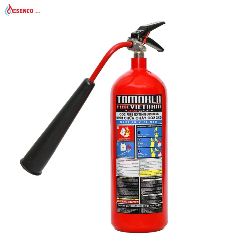 Bình chữa cháy khí CO2 cho ô tô