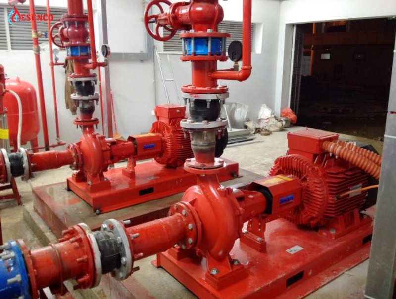 Nguyên tắc lắp đặt máy bơm chữa cháy