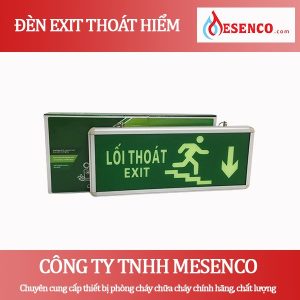 ĐÈN EXIT THOÁT HIỂM XUỐNG CẦU THANG BÊN PHẢI VINLIGHTING