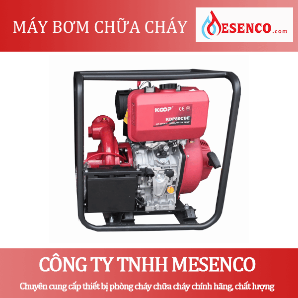 Máy Bơm Nước Cứu Hỏa Chạy Dầu Koop 6.6Kw KDP80CBE Máy Bơm Nước Cứu Hỏa Chạy Dầu Koop 6.6Kw KDP80CBE