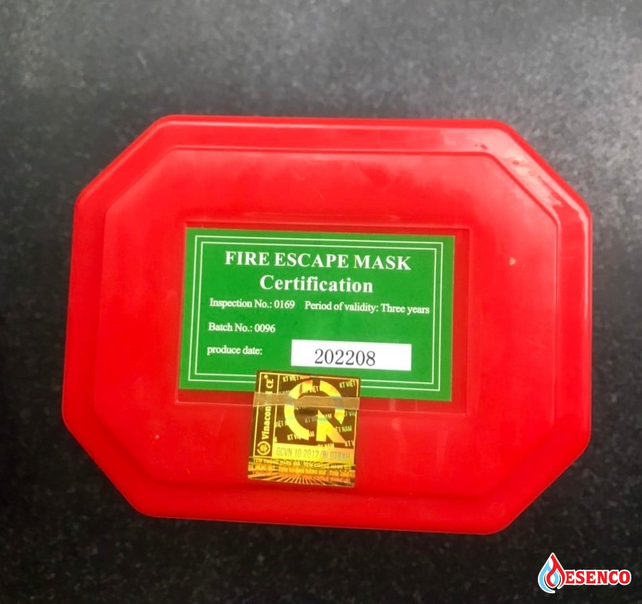 Mặt nạ chống khói KTMC-40 có tem KIỂM định chuẩn ĐÁP ỨNG QCVN