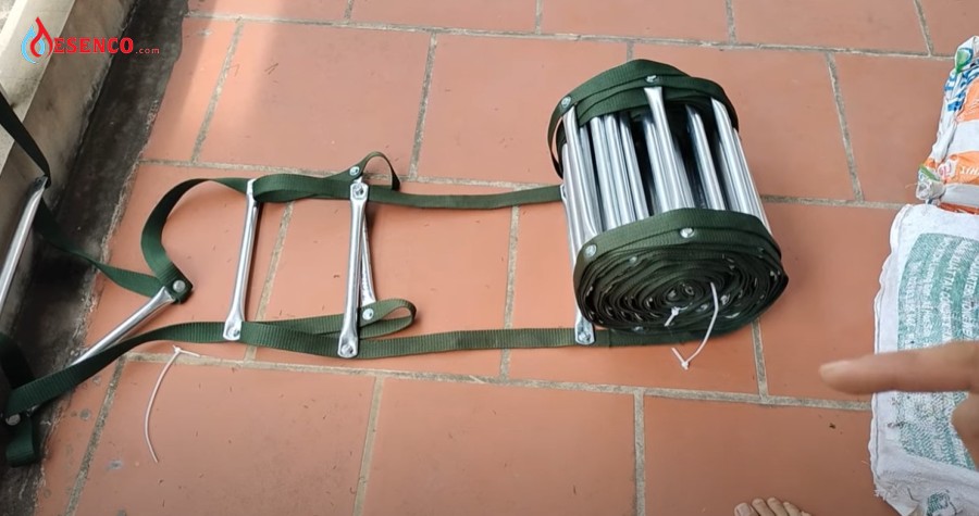 Thang dây thoát hiểm chống cháy dài 15m