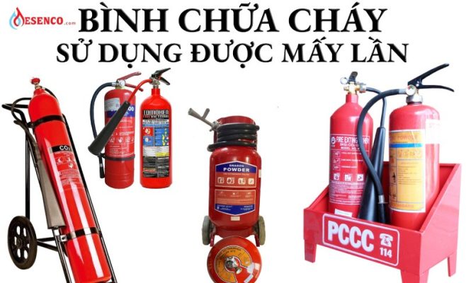 Bình cứu hỏa dùng được mấy lần?