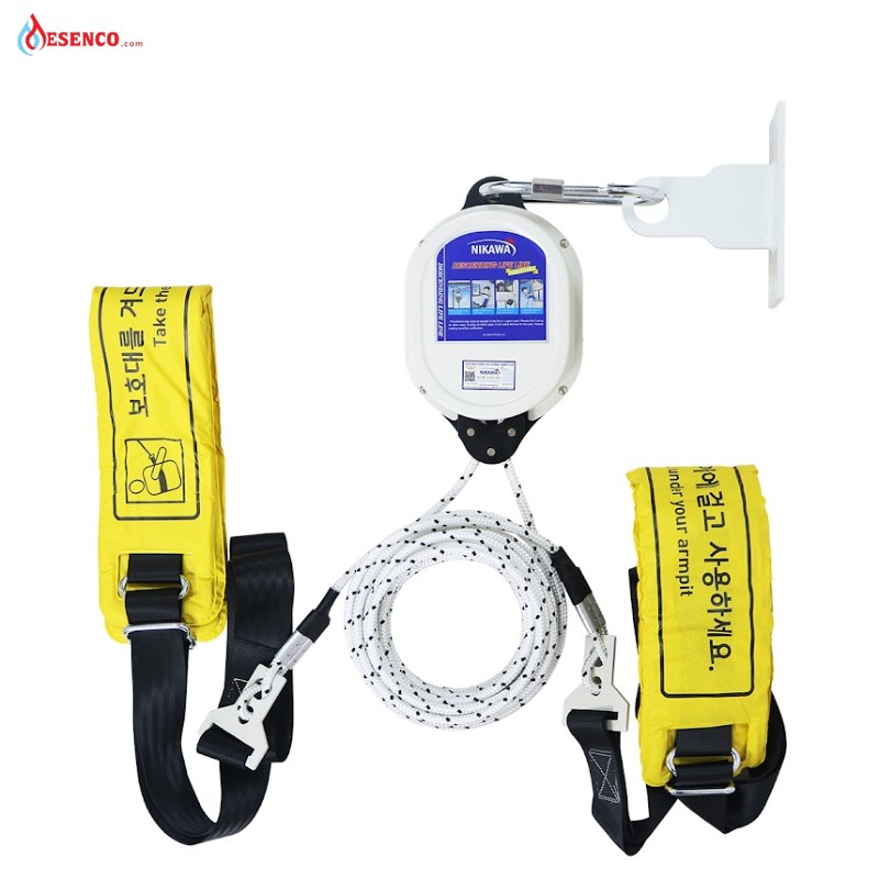 Cách sử dụng thang dây thoát hiểm có hộp giảm tốc