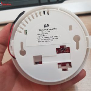 Khi phát hiện khói cháy đầu báo khói phát hiện rất nhanh