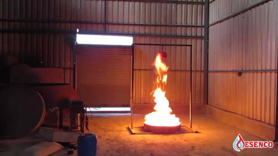 Diện tích bảo vệ của quả cầu chữa cháy là khoảng 12m2