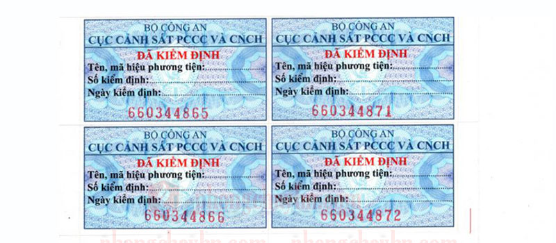 Bình chữa cháy không có tem kiểm định có bị phạt không?