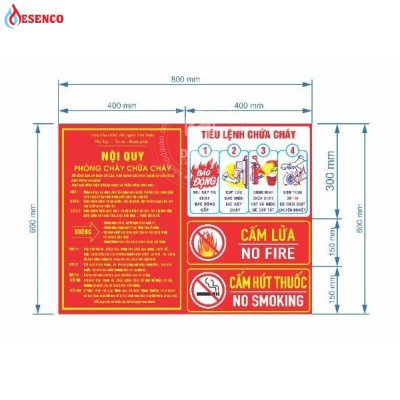 Kích thước tiêu lệnh chữa cháy