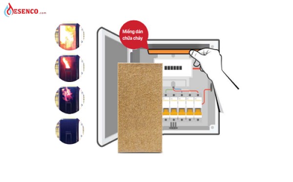 Tấm dán dập lửa tủ điện (3) Tấm dán dập lửa tủ điện